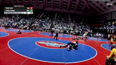 3A-132 lbs Cons. Round 2 - Ivan Lopez, Peach County vs Reid Gay, Sandy Creek HS