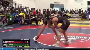 132 lbs Cons. Round 4 - Justin Wells, Lakeside vs Ethan Qureshi, Portola