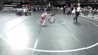 105 lbs Consi Of 8 #2 - Christopher Wolf, Centurion vs Blake Binetti, Olympic