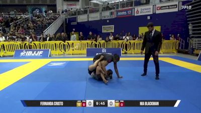Nia Blackman vs Fernanda Cristo 2025 Pan IBJJF Jiu-Jitsu No-Gi Championship