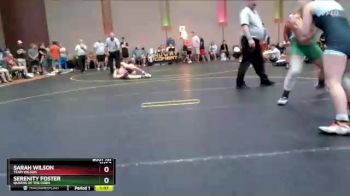 150 lbs Round 3 - Serenity Foster, Queens Of The Corn vs Sarah Wilson, Team Wilson