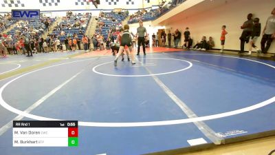 100-105 lbs Rr Rnd 1 - Maddox Van Doren, Claremore Wrestling Club vs Maddie Burkhart, Tulsa Blue T Panthers