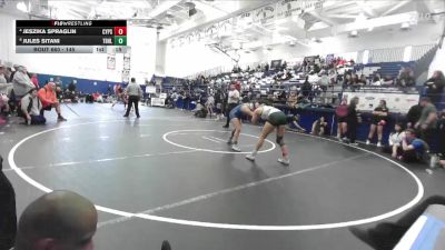 145 lbs Cons. Semi - Jules Sitani, La Habra vs Jeszika Spraglin, Cypress