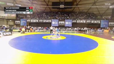 Girls 3A 145 lbs 5th Place Match - Skylar Buckner, Cheney (Girls) vs Hayden Roth, Auburn Mountainview (Girls)
