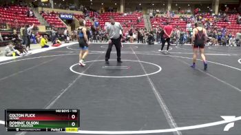 115 lbs Champ. Round 2 - Colton Flick, Victory vs Dominic Olson, The Best Wrestler
