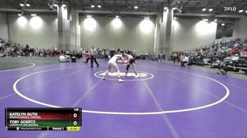 125 lbs 5th Place Match - Toby Goertz, Lafayette (Wildwood) vs Katelyn Guth, Francis Howell Central