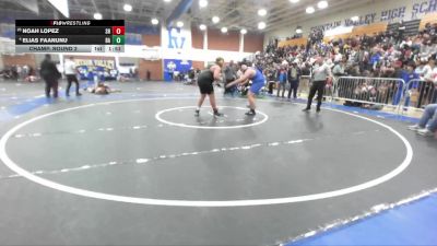 285 lbs Champ. Round 2 - Noah Lopez, South Hills vs Elias Faanunu, Bishop Amat