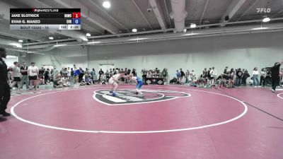 79 lbs Champ. Round 1 - Jake Slotnick, Blue & Gold Wrestling Club vs Evan G. Manzo, Central Valley RTC