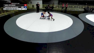 85 lbs Cons. Semis - Ariel Pottinger vs Oket'oh Moorehead, McKinleyville Freestyle Wrestling Club