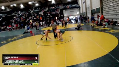 157 lbs Quarterfinal - Jaden Peters, Gretna vs Mavrick Hagemann, Elkhorn Valley Wrestling Club