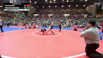 110 lbs 3rd Place Match - Braxton Brothers, Bentonville Wrestling Club vs Dillon Bailey, Spartan Wrestling Academy