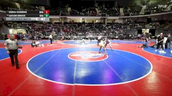 150-5A 1st Place Match - Semaj Dobbins, Brunswick vs Lucian Brock, Decatur
