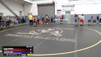 78 lbs Cons. Semi - Austin Aga, Chugach Eagles Wrestling Club vs Liam Nodes, Alaska