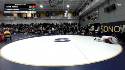 165 lbs Champ. Round 1 - David Roman, Corona vs Shane Linehan, Santa Margarita