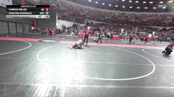 138 lbs Champ. Round 2 - Farrah Miller, MES Wrestling vs Raelynn Ragsdale, River Valley Youth Wrestling