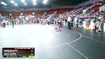 56 lbs Quarterfinal - Brady Jacobs, Michigan West WC vs Andre Delgado, Art In Motion