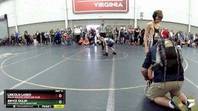 77 lbs Cons. Round 4 - Lincoln Lasko, Willie Walters Wrestling Club vs Bryce Dulin, Smithfield Youth Wrestling