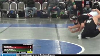 165 lbs Quarterfinals (8 Team) - Trevor Dusty, Grand Valley State WC vs AJ Deutel, Apprentice School