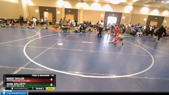 45 lbs Cons. Semi - Knox Taylor, Juab Wrestling Club (JWC) vs Sage Balliett, Roy Wrestling Club