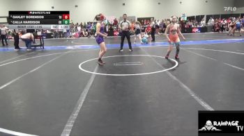 115 lbs Quarterfinal - Calla Hardison, Cougar Kids vs Oakley Sorenson, Team Haysville