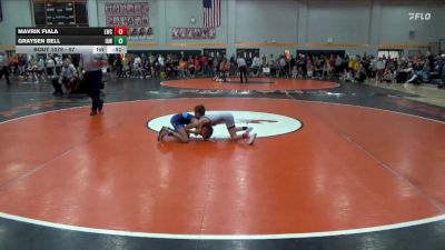 57 lbs Semifinal - Mavrik Fiala, Lynx Wrestling Club vs Graysen Bell, IAWC