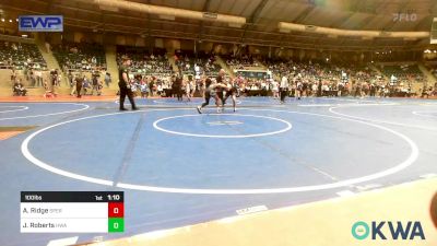 100 lbs Quarterfinal - Andrew Ridge, Sperry Wrestling Club vs Jonah Roberts, HURRICANE WRESTLING ACADEMY