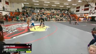 53 lbs Cons. Round 3 - Jaxton Young, Peak vs Creed Anderson, Riverton USA Wrestling