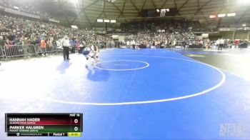 Girls 3A/4A 120 Cons. Semi - Parker Halgren, Mount Vernon (Girls) vs Hannah Hader, Glacier Peak (Girls)