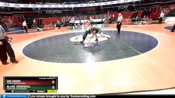 1A 106 lbs Champ. Round 1 - Ian Akers, Peoria (Notre Dame) vs Blake Arseneau, Kankakee (McNamara)