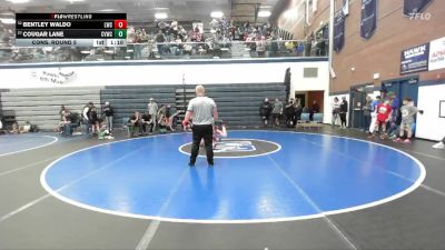 80 lbs Cons. Round 5 - Bentley Waldo, Lakeland Wrestling Club vs Cougar Lane, Clearwater Valley Wrestling Club