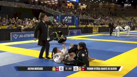 Yasmin Vitória Duarte De Oliveir vs Ailiyah Mercado 2025 Pan Kids Jiu-Jitsu IBJJF Championship