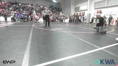 49 lbs Quarterfinal - Ember Shelton, Team Tulsa Wrestling Club vs Jackie Ketchum-Chick, Keystone Kids Wrestling Club