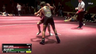 S-12 lbs Cons. Semi - Brody Siems, Waverly Area Wrestling Club vs Skyler Koth, Indee Mat Club