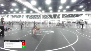 58 lbs Rr Rnd 5 - Jesse Hernandez, No Team vs Logan Hansen, Simi Valley Vandals Elite