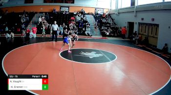 12U - 75 lbs Round 1 - Kyler Cramer, Somerset vs Ava Vought, Derry Area