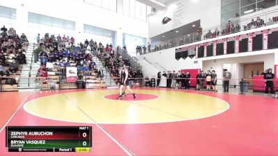 120 lbs Champ. Round 1 - Bryan Vasquez, Guajome vs Zephyr Aubuchon, Carlsbad