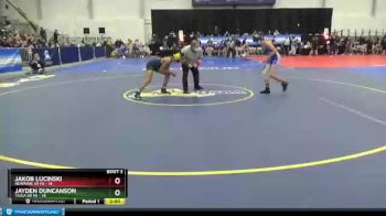 110 lbs Round 3 (3 Team) - Jayden Duncanson, Tioga Sr HS vs Jakob Lucinski, Newfane Sr HS