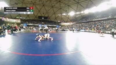 Girls 4A 125 lbs Cons. Round 5 - Adyson Lewis, Pasco (Girls) vs Araxi Crew, Arlington (Girls)