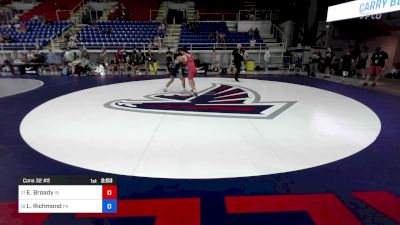 132 lbs Cons 32 #2 - Elijah Broady, IN vs Levi Richmond, PA