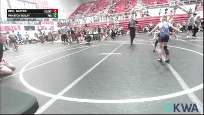 58 lbs Consi Of 8 #2 - Beau Bloyed, Carl Albert vs Winston Bolay, Perry Wrestling Academy