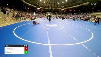 120 lbs Rr Rnd 3 - Jaxon Tanksley, Spiro Bulldog Wrestling vs Donovan Berry, Pitbull Wrestling Academy