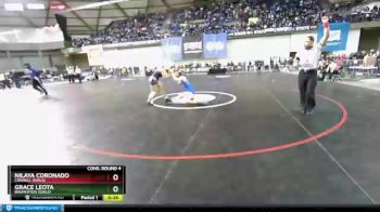 Girls 155 lbs Cons. Round 4 - Nilaya Coronado, Connell (Girls) vs Grace Leota, Bremerton (Girls)