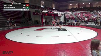 170 lbs Rr Rnd 1 - Billy Clark, Comanche High School Girls vs Taylor Thieman, Wyandotte HS Girls