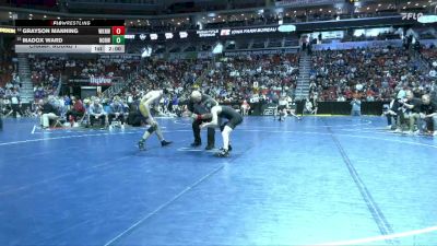 3A-120 lbs Champ. Round 1 - Madox Ward, Norwalk vs Grayson Manning, Waukee Northwest