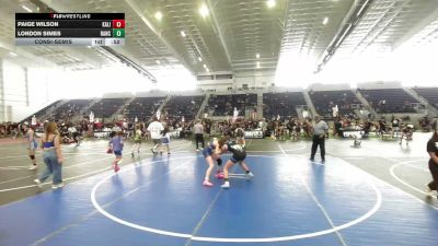 101 lbs Consolation - Paige Wilson, Kalispell WC vs London Simes, Rancho Bernardo WC