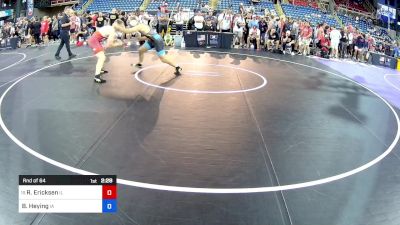 190 lbs Rnd Of 64 - Ricky Ericksen, IL vs Brenden Heying, IA