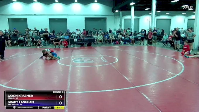 83 lbs Round 3 (8 Team) - Jaxon Kraemer, Texas vs Grady Langham, Arkansas