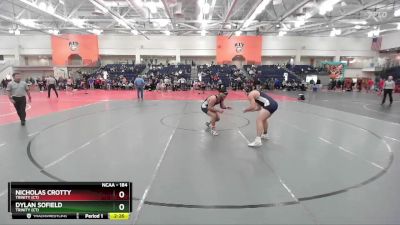 184 lbs Cons. Round 4 - Dylan Sofield, Trinity (CT) vs Nicholas Crotty, Trinity (CT)