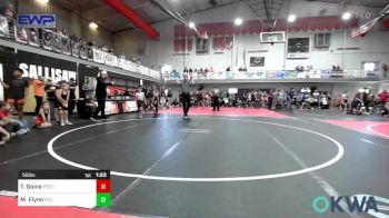 55 lbs Rr Rnd 2 - Tracen Goins, Pocola Youth Wrestling vs Miko Flynn, Sallisaw Takedown Club