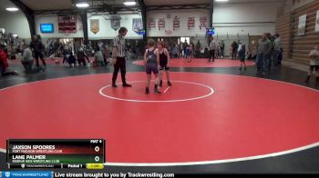 8 lbs Quarterfinal - Jaxson Spoores, Fort Madison Wrestling Club vs Lane Palmer, Keokuk Kids Wrestling Club